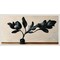 Black Magnolia by Treechild 27-in. W x 14-in. H. Canvas Wall Art Print Framed in White
